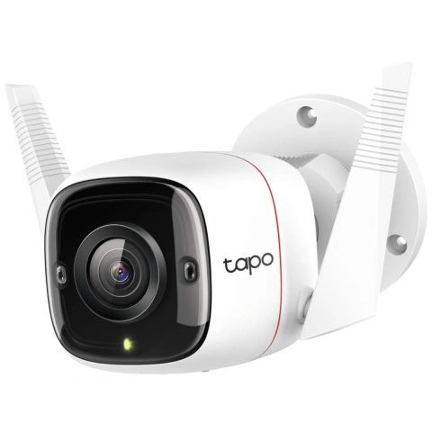 Cámara de Seguridad Exterior WiFi C310 3MP, 2304×1296, Visión Nocturna hasta 30 m, Detección de Movimiento, Alarma de Luz y Sonido, Audio Bidirecciona