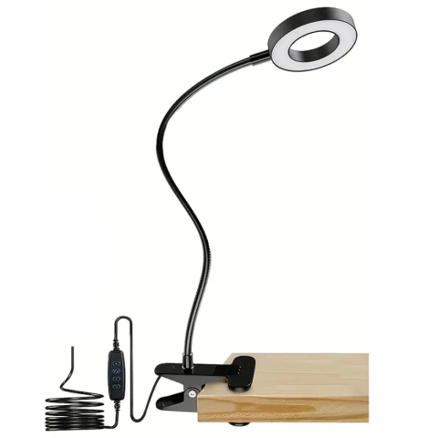 Lámpara de Escritorio KS-306 – Con Pinza de Sujeción, 3 Tonos de Luz y Regulador de Brillo - comprar online