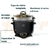 Imagen de Olla arrocera de 14 tazas OSTER con bandeja a vapor CKSTCRC3103B