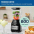 Licuadora original Oster®, con Tecnología Reversible, potente motor de 800 watts, Vaso de Vidrio, Negro, BLSTPEGBRT en internet