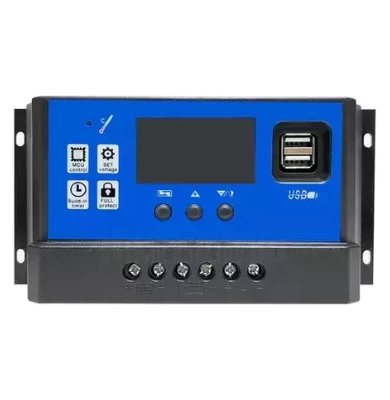 Controlador de cargador solar 60A, regulador de panel solar USB LCD dual, LL2305-17