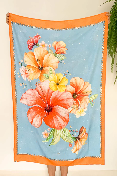 Canga Início Hibiscos - comprar online