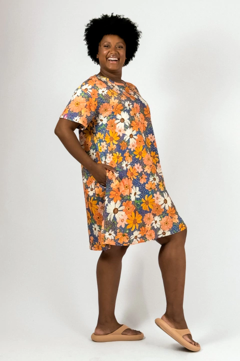 Vestido Hibisco Festa das Flores