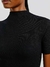 Blusa Básica Feminina Gola Alta em Ribana Canelada Hering - comprar online