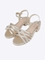 Sandália Salto Fancy Tiras Finas e Strass Dourado 526046000