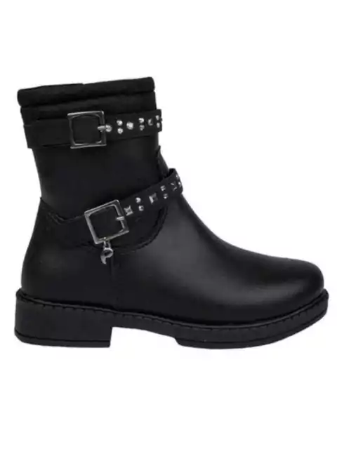 Bota Infantil Feminina Pampili Safira Fivelas e Tachas 279101