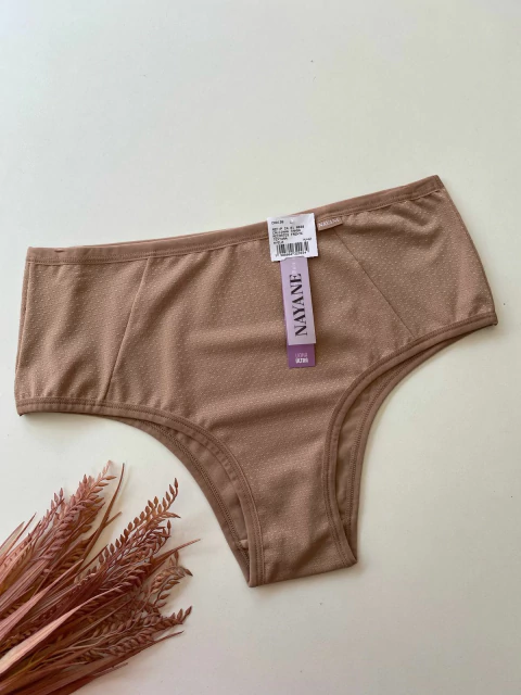 Calcinha Tanga Recortes Frente Textura Nayane