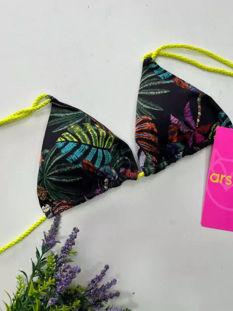 Top Biquini Cortininha Cordas Arsie