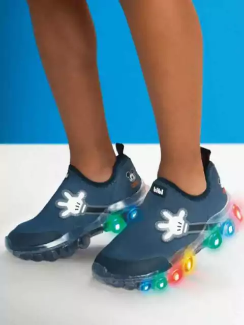 Tênis de Luz Bibi Roller Celebration 2.0 Mickey da Disney 1217086