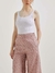 Calça Feminina Pantalona Estampada Cintura Alta Em Viscolinho Hering - Nalva Modas