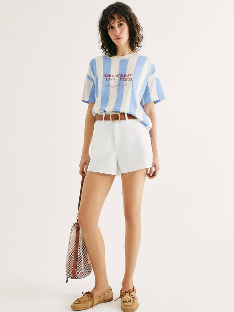 Shorts Feminino Cintura Média Em Sarja Hering