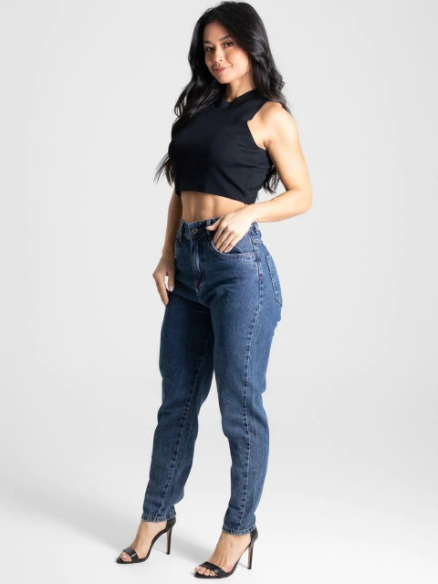 Calça Jeans Mom Sawary