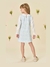 Vestido em Molecotton e Viscose Sarjada Menina Infanti - comprar online