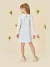 Vestido em Molecotton e Viscose Sarjada Menina Infanti - comprar online