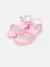 Sandália Infantil Pampili Flower Nó e Strass Rosa Chiclete 702032000 na internet