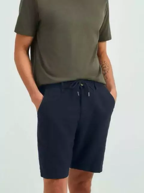 Bermuda Masculina Chino Em Linho Hering