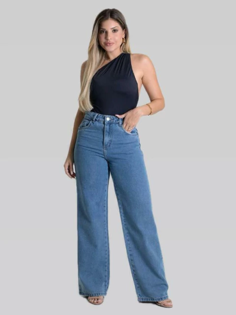 Calça Jeans Sawary Wide Leg