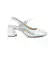Slingback Salto Bloco Prata Ramarim 2417131 - comprar online