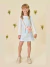 Vestido em Molecotton e Viscose Sarjada Menina Infanti