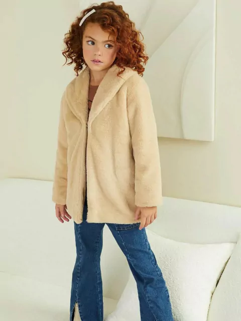 Casaco Alongado em Pelo Liso Infanti