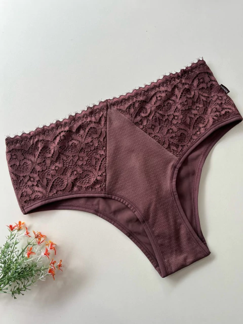 Calcinha Plus Size Biquini Renda Frente Nayane