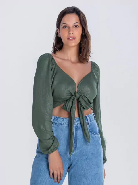 Blusa Feminina Transpassada Marialícia