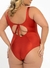 Maio Com Bojo Recorte e Trança Liso zero Barriga Banho de Mar - comprar online