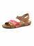 Sandália Flatform Goa Em Couro Gales Camel Coral 14276 - comprar online