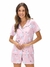 Pijama Curto de Botao Feminino Zee Rucci