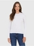 Blusa Básica Feminina Decote Redondo Manga Longa Malwee - Nalva Modas