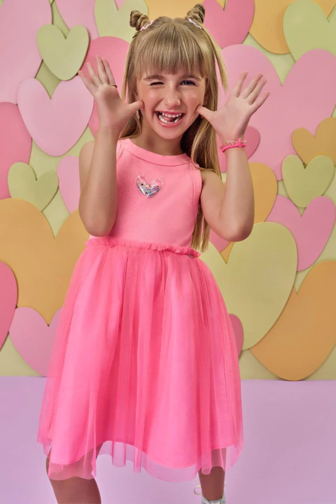 Vestido Canelado Infanti