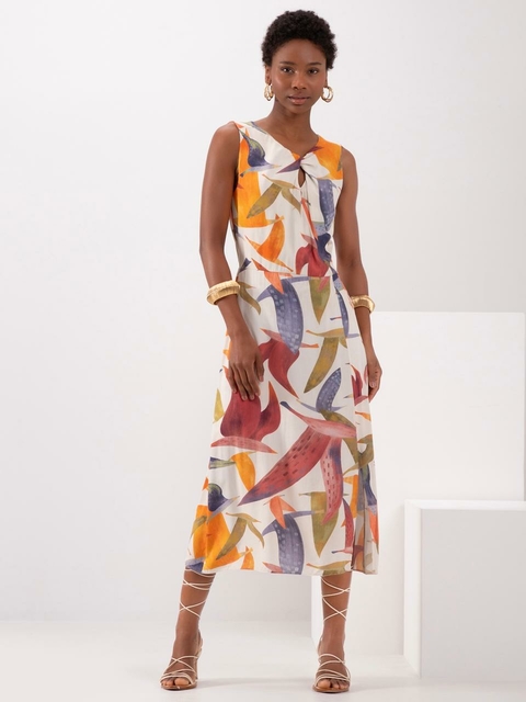 Vestido Regata Estampado Lunender