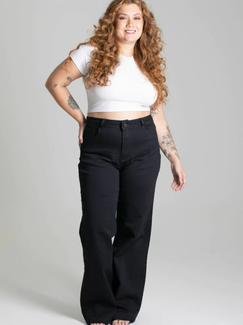 Calça Jeans Feminina Reta Sawary