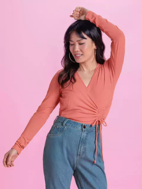 Blusa Feminina Manga Longa Marialicia