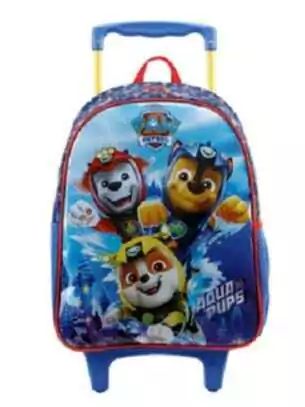 Mochila menina rodinha patrulha canina Xeryus