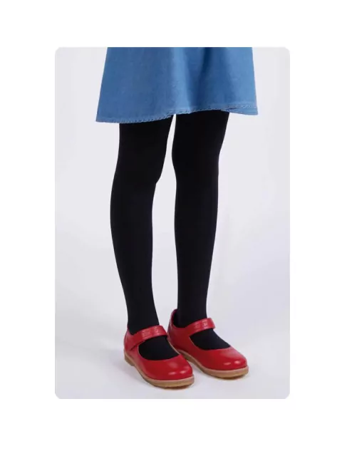 Meia Calça Infantil Fio 80 Microfibra Lisa Lobinha