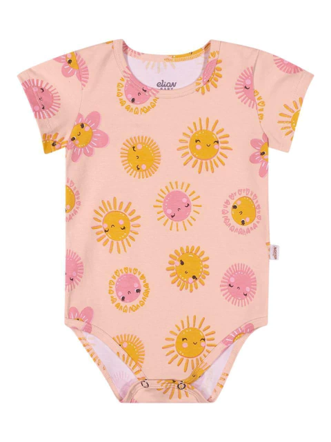 Body Menina Estampado Curto Elian