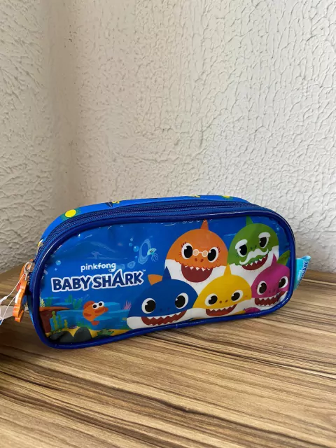 Estojo Duplo Zíper Baby Shark Luxcel