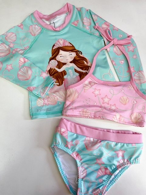 Trio Biquini Infantil ML Infanti