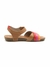 Sandália Flatform Goa Em Couro Gales Camel Coral 14276 na internet