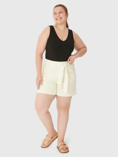 Bermuda Mom Feminino Plus Size Malwee