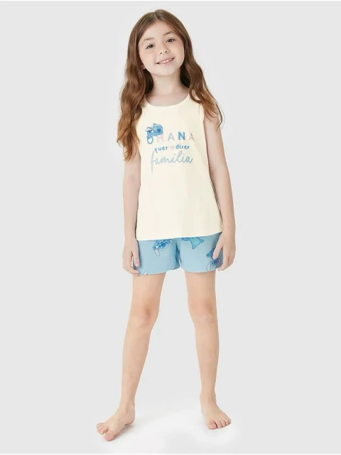 Pijama Menina Stitch Disney Malwee Kids