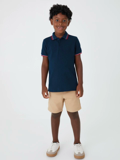 Blusa Polo Menino Infantil Malwee Kids