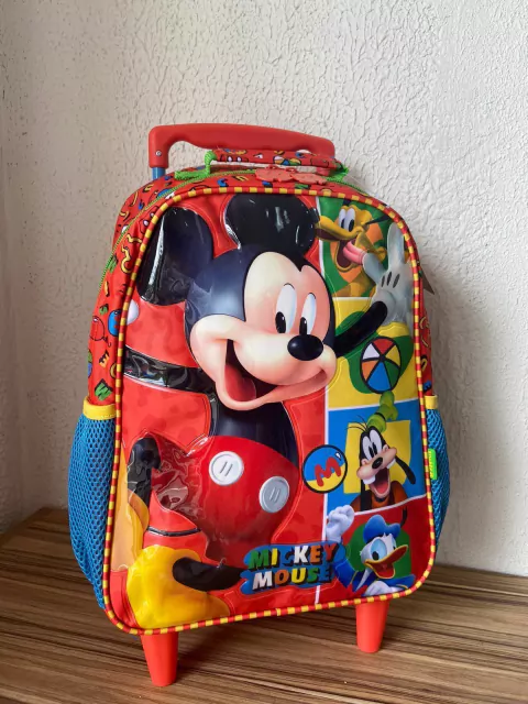 Mochila De Rodinha Menino Mickey Mouse Xeryus