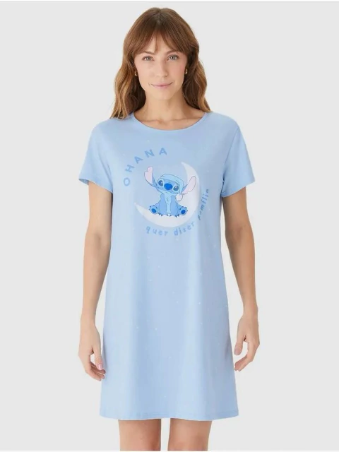 Camisola Feminina Estampa Stitch Disney Malwee