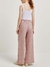 Calça Feminina Pantalona Estampada Cintura Alta Em Viscolinho Hering - comprar online