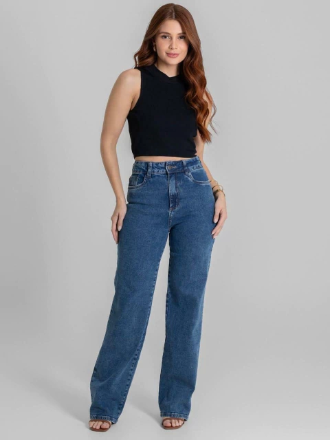 Calça Jeans Wid Leg Sawary