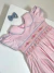 Vestido Izabel - Rosa bordado rosa e azul na internet