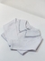 Body manga longa - pesponto azul - Pippa baby