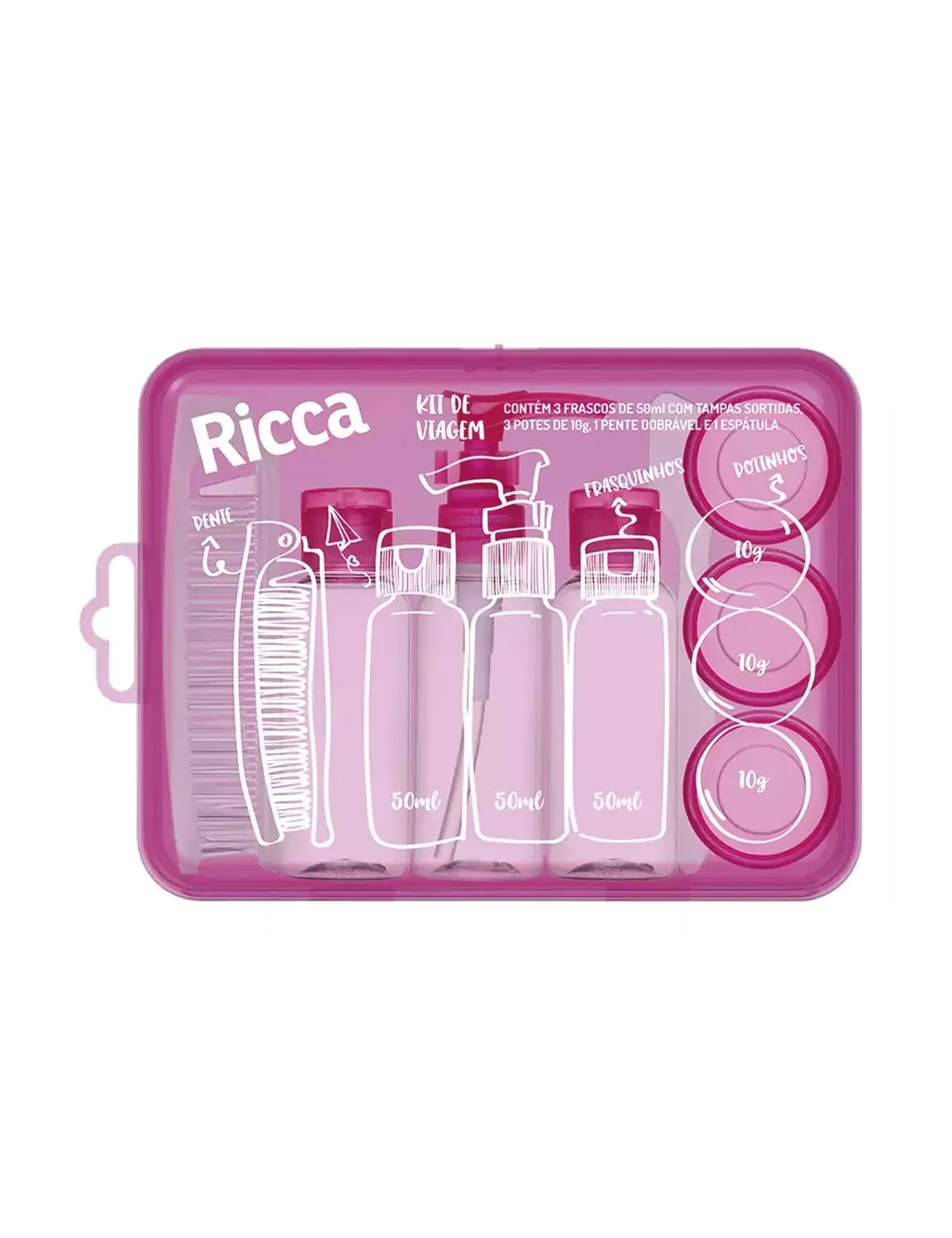 KIT VIAGEM BORDO RICCA